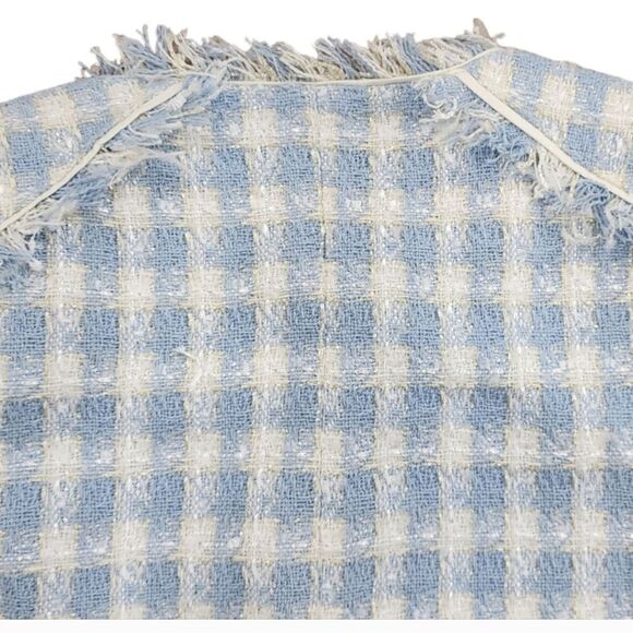 NWT Walter Baker Callista Jacket in Nautical Tweed Blue - Picture 5 of 13